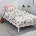 Multiple Sizes White Iron Single Bed , Steel Single Bed Elegant Design