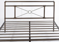 Modern light industrial steel pipe bed frame